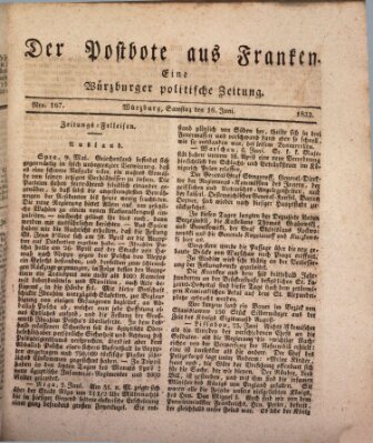 Der Postbote aus Franken Samstag 16. Juni 1832