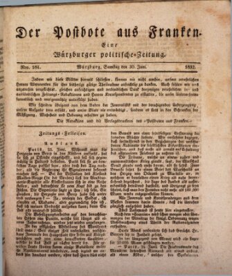 Der Postbote aus Franken Samstag 30. Juni 1832