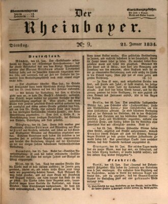 Der Rheinbayer Dienstag 21. Januar 1834