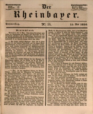 Der Rheinbayer Donnerstag 15. Mai 1834