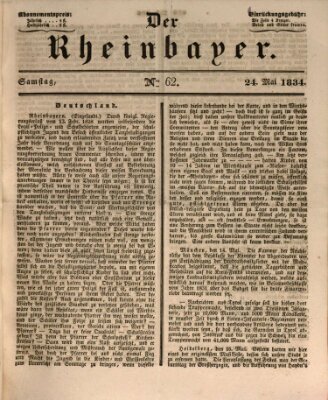 Der Rheinbayer Samstag 24. Mai 1834