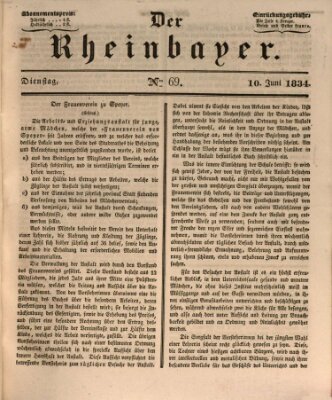 Der Rheinbayer Dienstag 10. Juni 1834