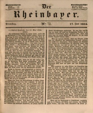 Der Rheinbayer Dienstag 17. Juni 1834