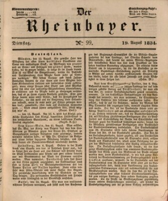 Der Rheinbayer Dienstag 19. August 1834