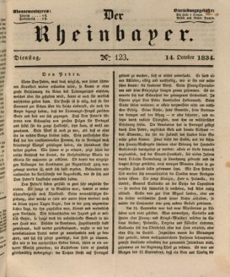 Der Rheinbayer Dienstag 14. Oktober 1834