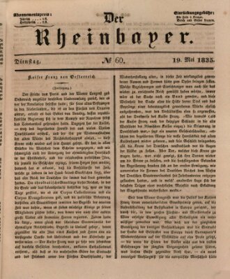 Der Rheinbayer Dienstag 19. Mai 1835