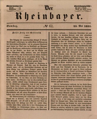 Der Rheinbayer Samstag 23. Mai 1835