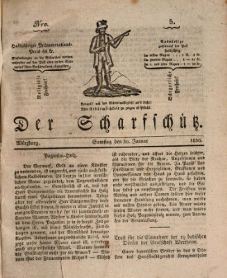 Der Scharfschütz Samstag 30. Januar 1830