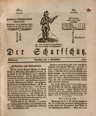 Der Scharfschütz Samstag 4. September 1830