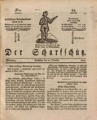 Der Scharfschütz Samstag 30. Oktober 1830