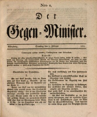 Der Scharfschütz Samstag 5. Februar 1831