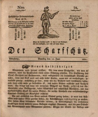 Der Scharfschütz Samstag 11. Juni 1831