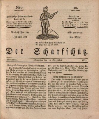 Der Scharfschütz Samstag 12. November 1831