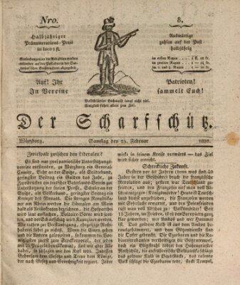 Der Scharfschütz Samstag 25. Februar 1832