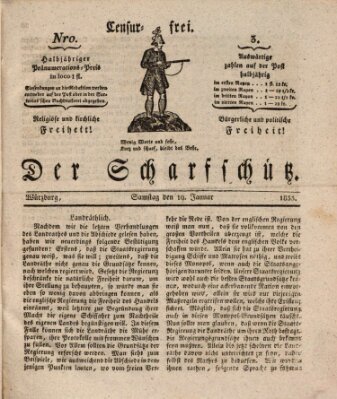 Der Scharfschütz Samstag 19. Januar 1833