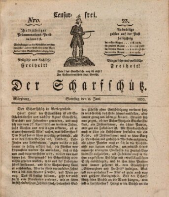 Der Scharfschütz Samstag 8. Juni 1833