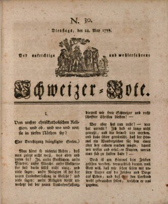 Der aufrichtige und wohlerfahrene Schweizer-Bote (Der Schweizer-Bote) Dienstag 28. Mai 1799