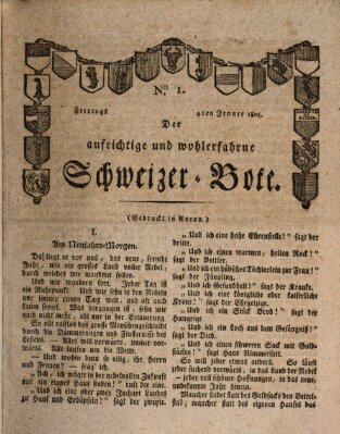 Der aufrichtige und wohlerfahrene Schweizer-Bote (Der Schweizer-Bote) Freitag 4. Januar 1805