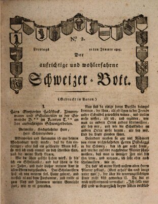 Der aufrichtige und wohlerfahrene Schweizer-Bote (Der Schweizer-Bote) Freitag 11. Januar 1805