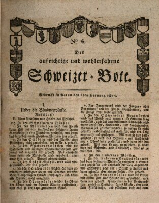 Der aufrichtige und wohlerfahrene Schweizer-Bote (Der Schweizer-Bote) Freitag 8. Februar 1805