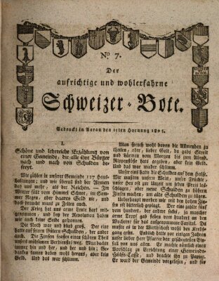 Der aufrichtige und wohlerfahrene Schweizer-Bote (Der Schweizer-Bote) Freitag 15. Februar 1805