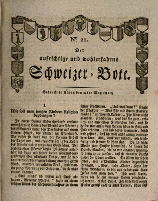 Der aufrichtige und wohlerfahrene Schweizer-Bote (Der Schweizer-Bote) Freitag 24. Mai 1805