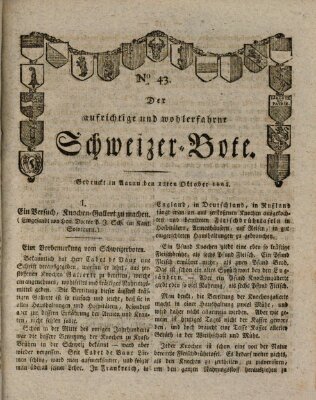 Der aufrichtige und wohlerfahrene Schweizer-Bote (Der Schweizer-Bote) Freitag 25. Oktober 1805