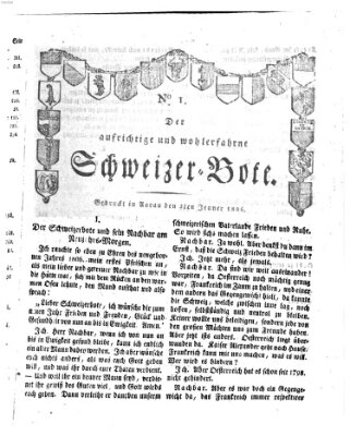 Der aufrichtige und wohlerfahrene Schweizer-Bote (Der Schweizer-Bote) Freitag 3. Januar 1806