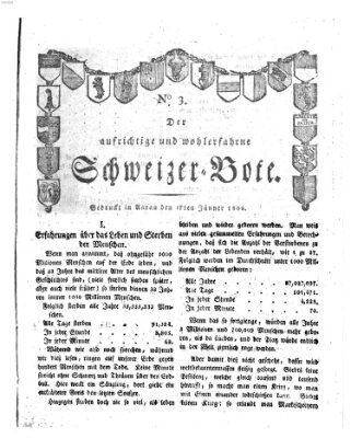 Der aufrichtige und wohlerfahrene Schweizer-Bote (Der Schweizer-Bote) Freitag 17. Januar 1806