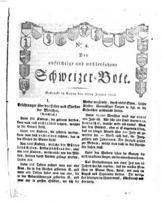 Der aufrichtige und wohlerfahrene Schweizer-Bote (Der Schweizer-Bote) Freitag 24. Januar 1806