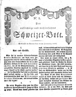 Der aufrichtige und wohlerfahrene Schweizer-Bote (Der Schweizer-Bote) Freitag 21. Februar 1806