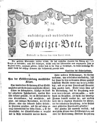 Der aufrichtige und wohlerfahrene Schweizer-Bote (Der Schweizer-Bote) Freitag 4. April 1806