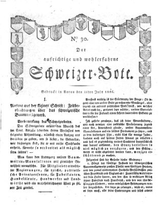 Der aufrichtige und wohlerfahrene Schweizer-Bote (Der Schweizer-Bote) Freitag 25. Juli 1806