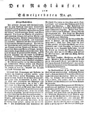 Der aufrichtige und wohlerfahrene Schweizer-Bote (Der Schweizer-Bote) Freitag 3. Oktober 1806