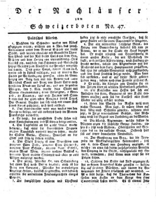 Der aufrichtige und wohlerfahrene Schweizer-Bote (Der Schweizer-Bote) Freitag 21. November 1806