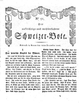 Der aufrichtige und wohlerfahrene Schweizer-Bote (Der Schweizer-Bote) Freitag 19. Dezember 1806