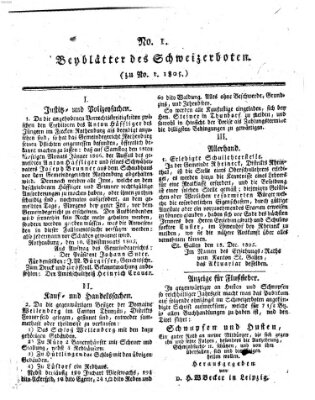 Der aufrichtige und wohlerfahrene Schweizer-Bote (Der Schweizer-Bote) Freitag 3. Januar 1806