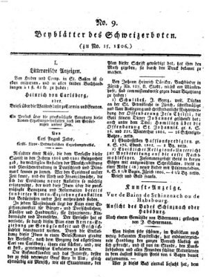 Der aufrichtige und wohlerfahrene Schweizer-Bote (Der Schweizer-Bote) Freitag 11. April 1806