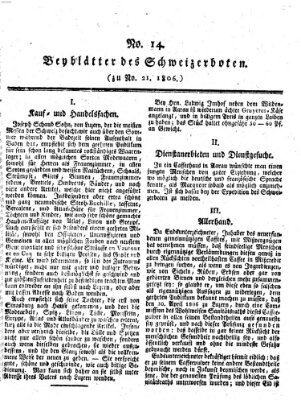 Der aufrichtige und wohlerfahrene Schweizer-Bote (Der Schweizer-Bote) Freitag 23. Mai 1806