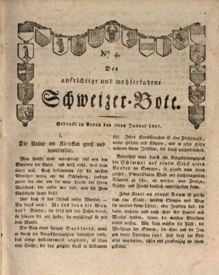 Der aufrichtige und wohlerfahrene Schweizer-Bote (Der Schweizer-Bote) Freitag 23. Januar 1807