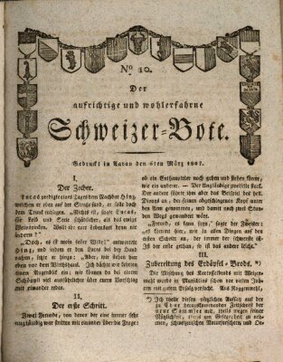 Der aufrichtige und wohlerfahrene Schweizer-Bote (Der Schweizer-Bote) Freitag 6. März 1807