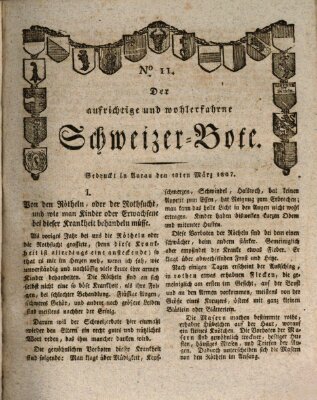 Der aufrichtige und wohlerfahrene Schweizer-Bote (Der Schweizer-Bote) Freitag 13. März 1807