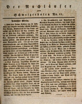 Der aufrichtige und wohlerfahrene Schweizer-Bote (Der Schweizer-Bote) Freitag 13. März 1807