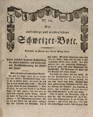 Der aufrichtige und wohlerfahrene Schweizer-Bote (Der Schweizer-Bote) Freitag 20. März 1807