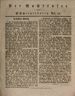 Der aufrichtige und wohlerfahrene Schweizer-Bote (Der Schweizer-Bote) Freitag 8. Mai 1807