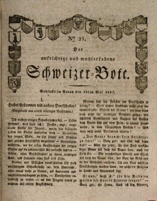 Der aufrichtige und wohlerfahrene Schweizer-Bote (Der Schweizer-Bote) Freitag 22. Mai 1807