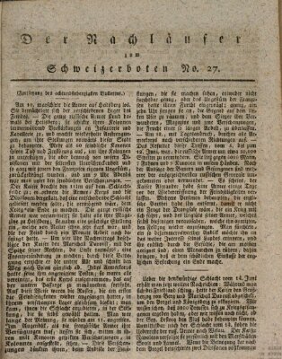 Der aufrichtige und wohlerfahrene Schweizer-Bote (Der Schweizer-Bote) Freitag 3. Juli 1807