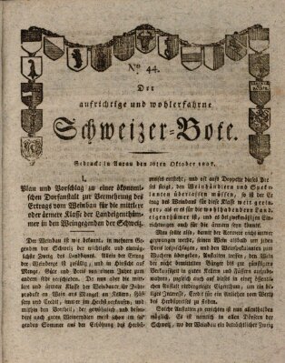 Der aufrichtige und wohlerfahrene Schweizer-Bote (Der Schweizer-Bote) Freitag 30. Oktober 1807