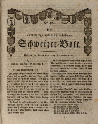 Der aufrichtige und wohlerfahrene Schweizer-Bote (Der Schweizer-Bote) Freitag 11. Dezember 1807