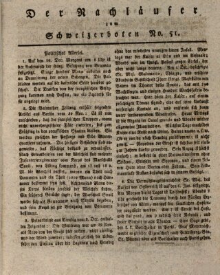 Der aufrichtige und wohlerfahrene Schweizer-Bote (Der Schweizer-Bote) Freitag 18. Dezember 1807